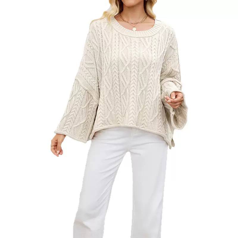 Women's Oversized Long Sleeve Chunky Knit Sweater