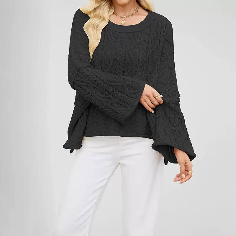 Women's Oversized Long Sleeve Chunky Knit Sweater