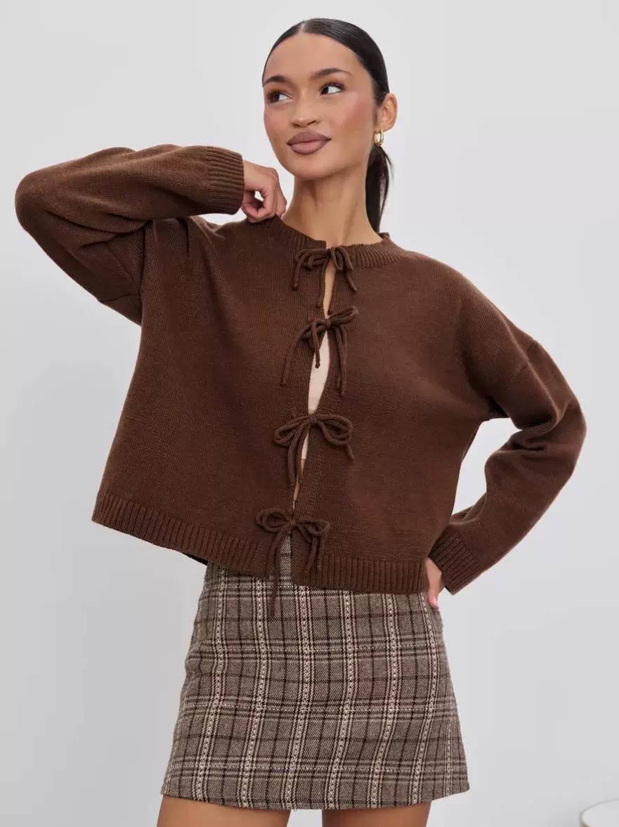 Women's Tie Front Knit Cardigan