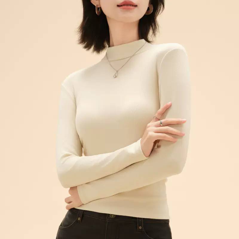 Women's Mock Neck Long Sleeve Blouse