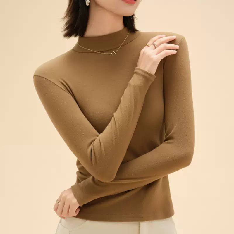 Women's Mock Neck Long Sleeve Blouse