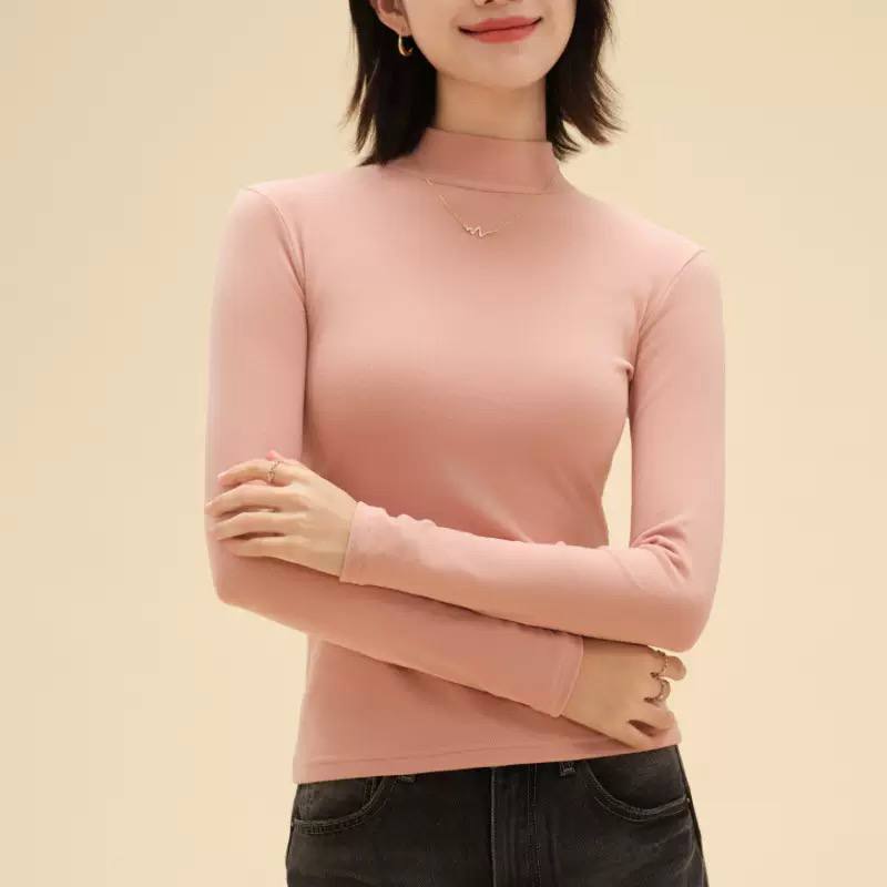 Women's Mock Neck Long Sleeve Blouse
