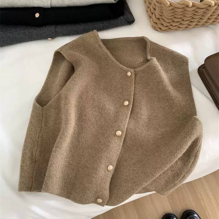 Women's Button Front Knit Vest