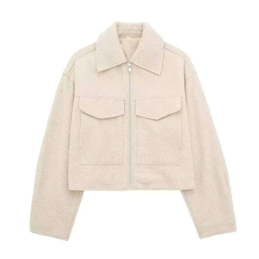 Women's Cropped Shacket Jacket