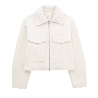 Women's Cropped Shacket Jacket