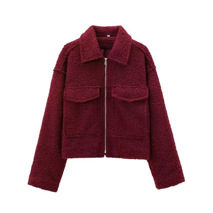 Women's Cropped Shacket Jacket