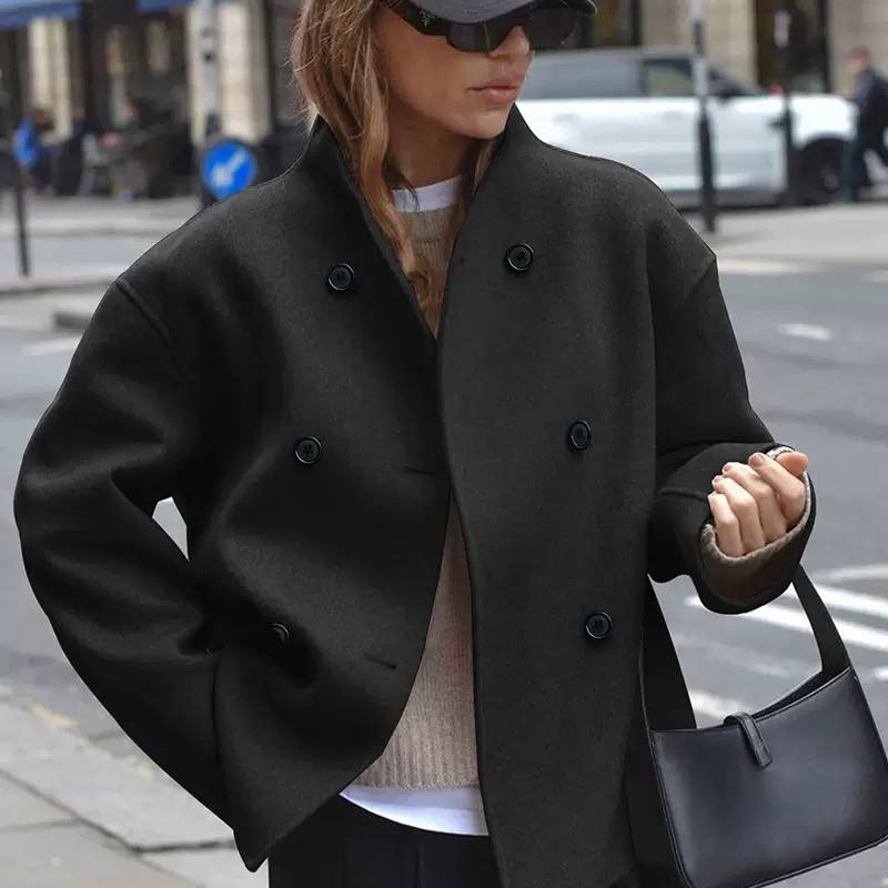Women's Oversized Double Breasted Coat