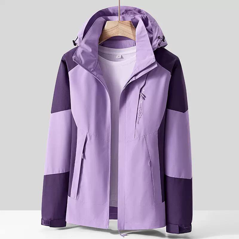 Women's Hooded Waterproof Windbreaker Jacket