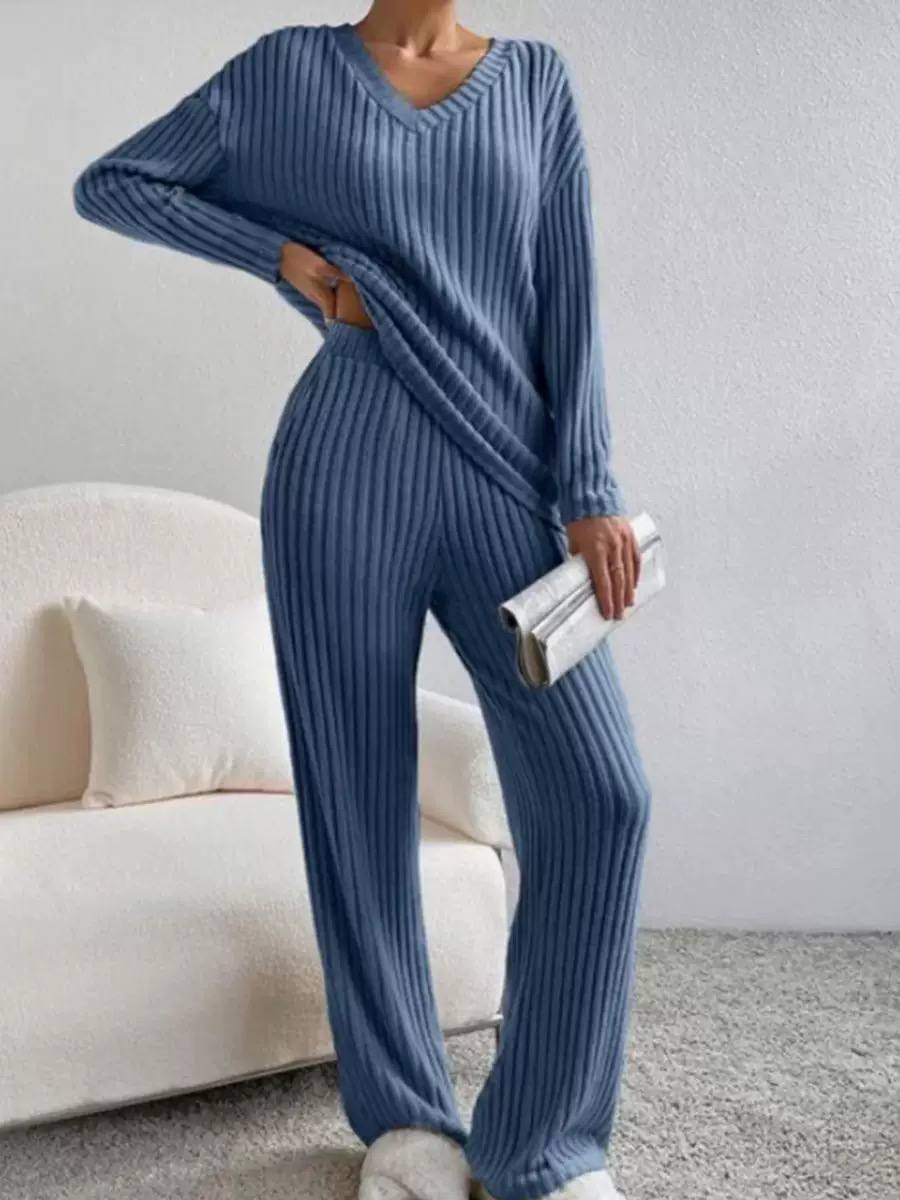 Women's Ribbed Knit Lounge Set