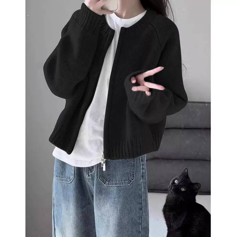 Women's Zip Front Knit Cardigan