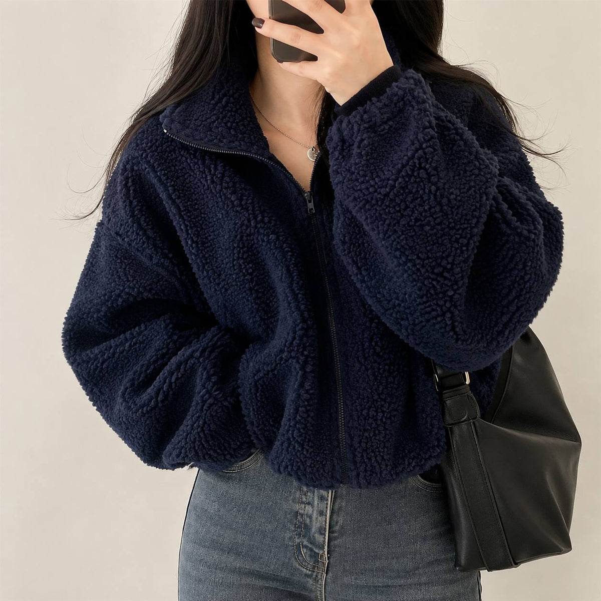 Women's Teddy Fleece Zip Up Jacket