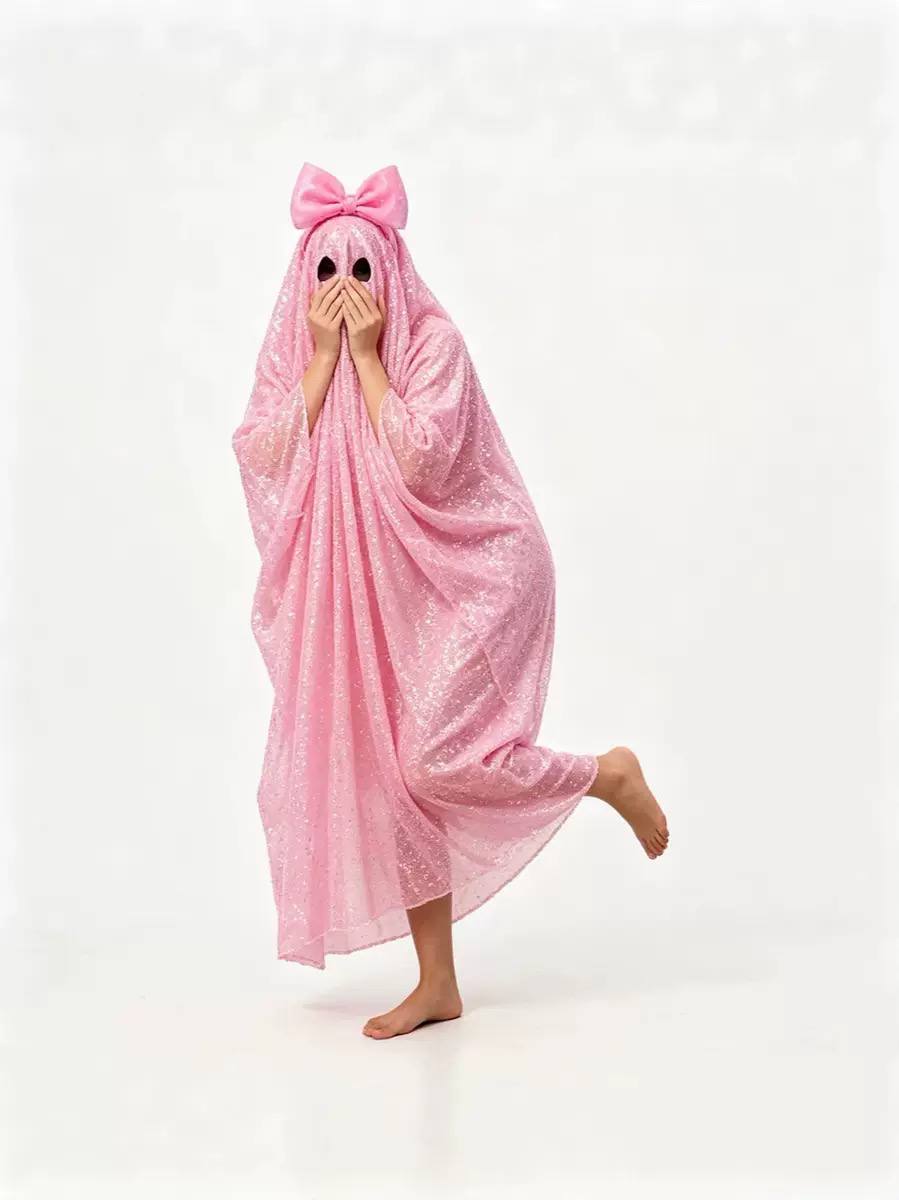 Rosalie Shimmering Hooded Ghost Cape Costume
