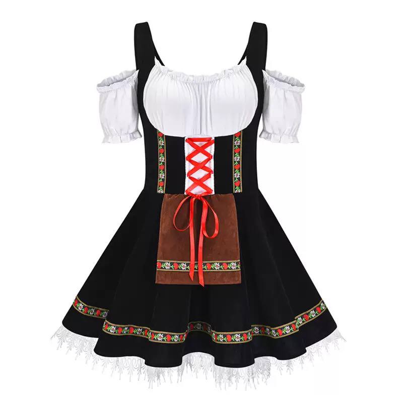 Moonlit Parlour Maid Costume Set - Black and White