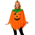 Cheerful Pumpkin Patch Poncho Costume - Orange
