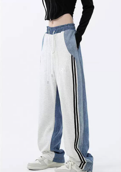 Women's Wide Leg Stripe Track Pants